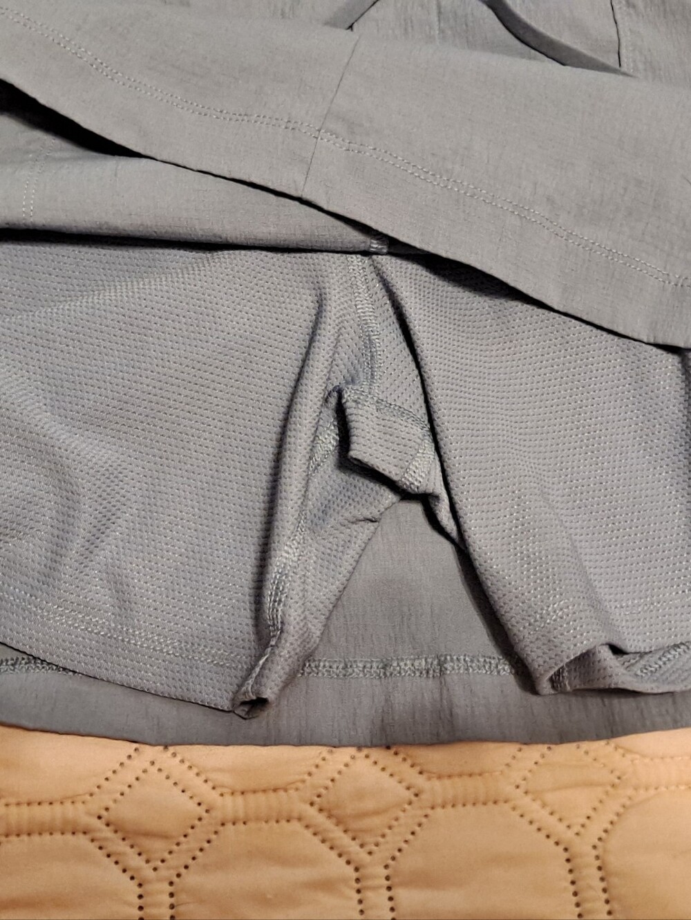 Athleta Casual Drawstring Mini Skirt in Slate Blue Size 14 - Picture 6 of 8